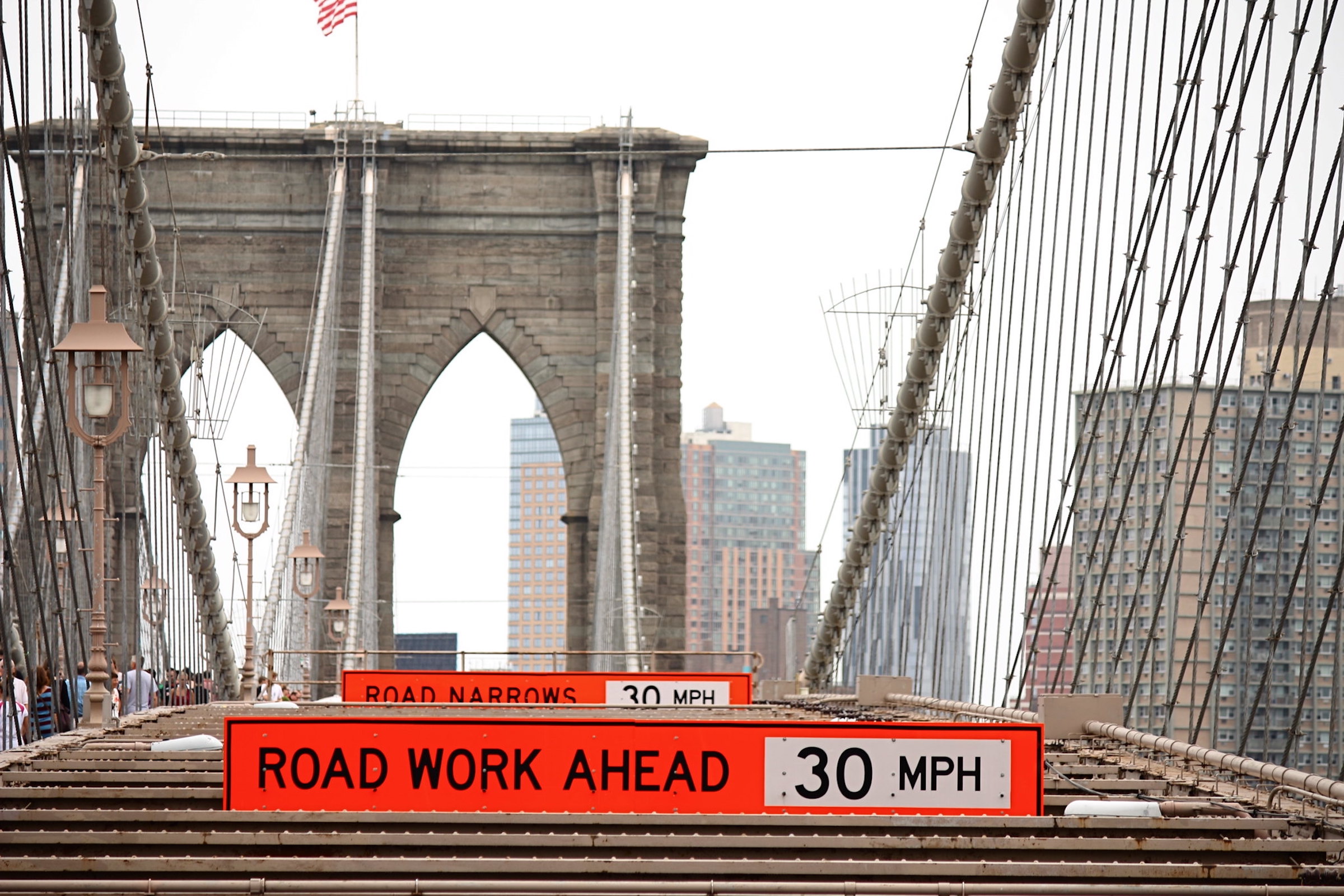 Foto Obras del puente de Brooklyn: Obras en la carretera por el miembro de flickr Keturah Stickann